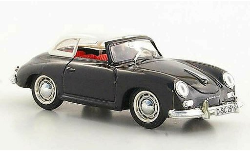 Porsche 356 1952 1/43 Brumm Hardtop schwarz/weiss modellautos