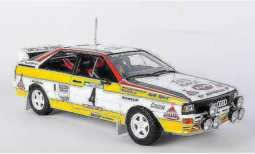 Audi Quattro a2 1/18 Sun Star No.4 HB W.Rohrl / C.Geistdorfer Rally Portugal 1984 modellautos