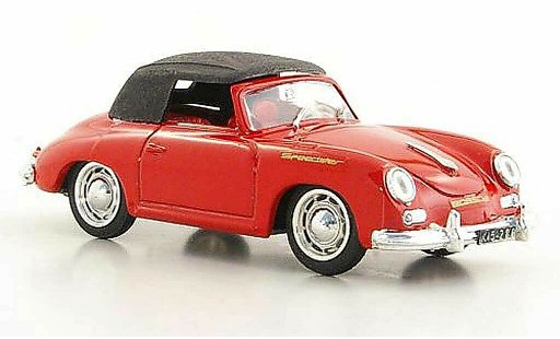 Porsche 356 1950 1/43 Brumm Speedster rot geschlossenes Verdeck modellautos