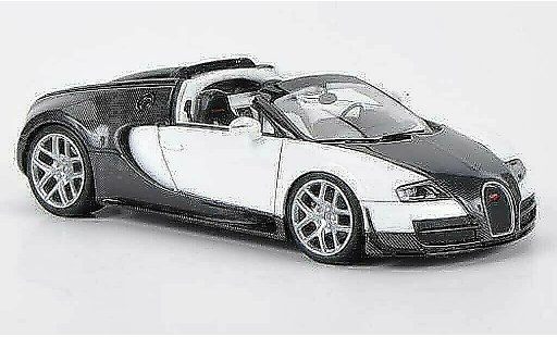 Bugatti Veyron Vitesse 1/43 Look Smart 16.4 carbon/weiss Autosalon Genf 2012 modellautos