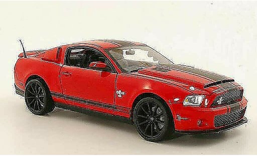 Shelby GT 500 2012 1/18 Shelby Collectibles Super Snake rot/mattschwarz modellautos