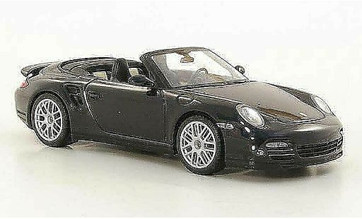 Porsche 911 Turbo 1/43 Minichamps cabriolet S schwarz 2010 modellautos