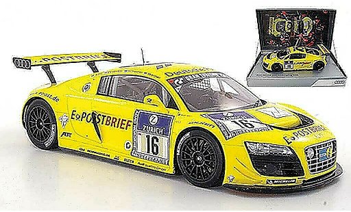Audi R8 lms 1/18 Spark No.16 Deutsche Post Abt / Ekstrom / Scheider / Werner ADAC 24h Nurburgring 2011 modellautos