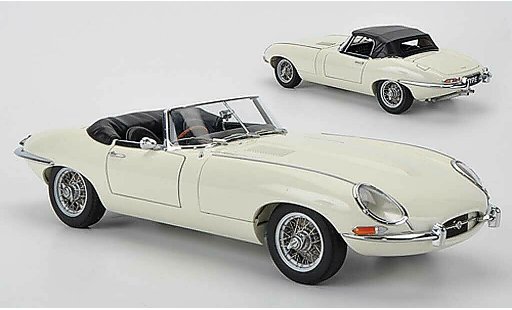 Jaguar E-Type Roadster 1/18 Autoart Series I 3.8 beige modellautos