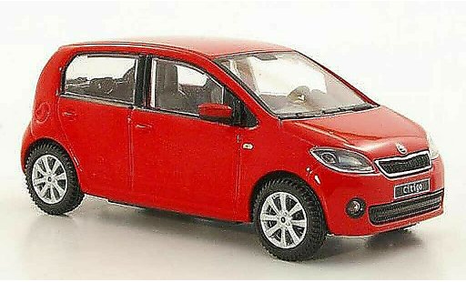 Skoda Citigo 5 portes 1/43 Abrex rot 5- 2012 modellautos