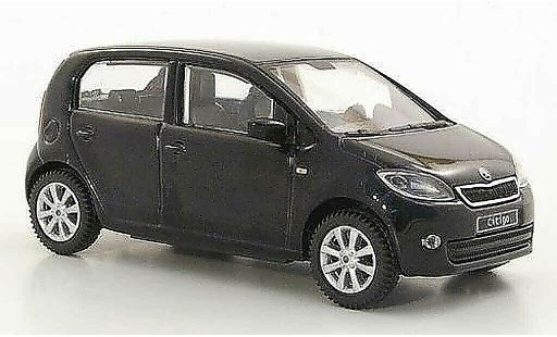 Skoda Citigo 5 portes 1/43 Abrex schwarz 5- 2012 modellautos