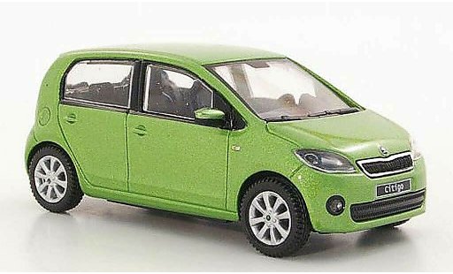 Skoda Citigo 5 portes 1/43 Abrex gr&Atilde;&frac14;n 5- 2012 modellautos