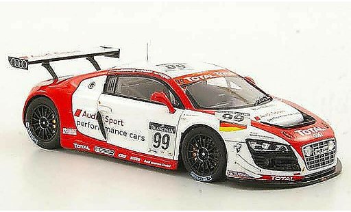 Audi R8 lms 1/43 Spark No.99 Sport Performance Cars Basseng / Haase / Stippler 24h Spa 2011 modellautos