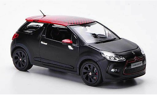DS Automobiles DS3 Racing 1/43 Norev matt schwarz/rot 2012 modellautos