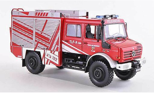 Mercedes Unimog U300-U5023 1/43 Norev U5000 TLF-A 1000 Freiwillige Feuerwehr St. Ilgen 2005 modellautos