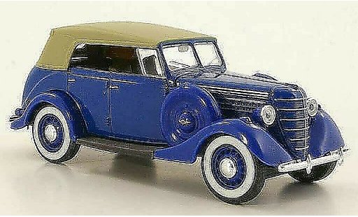 Gaz 11-40 Ferm&Atilde;&copy; 1/43 Nash Avtoprom blau geschlossenes Verdeck modellautos