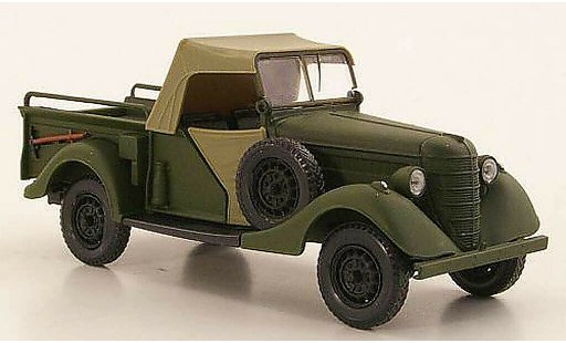 Gaz 61-417 Ferm&Atilde;&copy; 1/43 Nash Avtoprom mattgr&Atilde;&frac14;n geschlossenes Verdeck modellautos