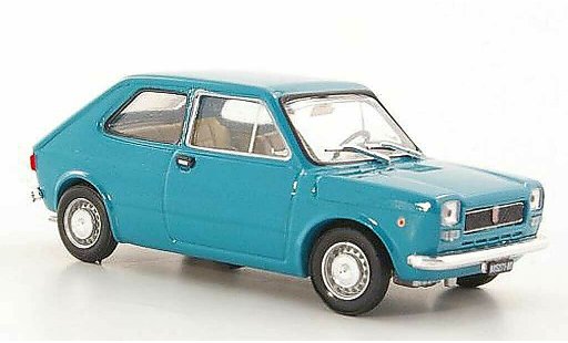 Fiat 127 Berlina 1/43 Brumm blau gr&Atilde;&frac14;n 1971 modellautos