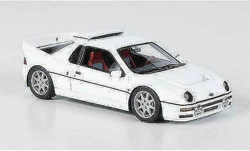 Ford RS 200 Route 1/43 HPI weiss LHD modellautos