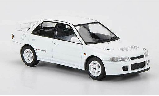 Mitsubishi Lancer Evolution II 1/43 HPI GSR weiss RHD 1994 modellautos