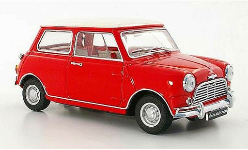 Austin Mini cooper 1/18 Kyosho MkI 1275S rot/weiss RHD modellautos