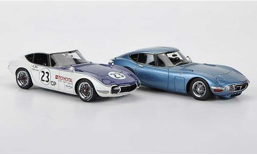 Toyota 2000 GT 1968 1/43 HPI 2000GT-Set: MF12L blau und No.23 D.Jordan SCCA modellautos