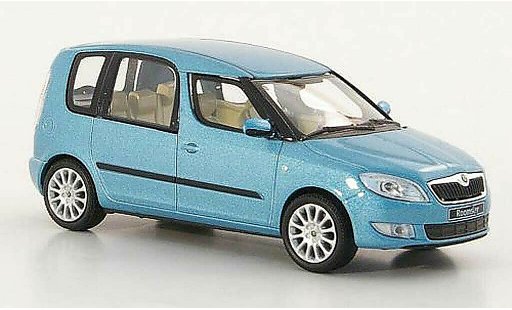 Skoda Roomster Base 1/43 Abrex blau 2010 modellautos