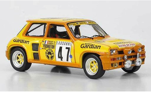 Renault 5 Turbo 1/43 IXO No.47 Gardian Rouby/Giron Rally Monte Carlo 1982 modellautos