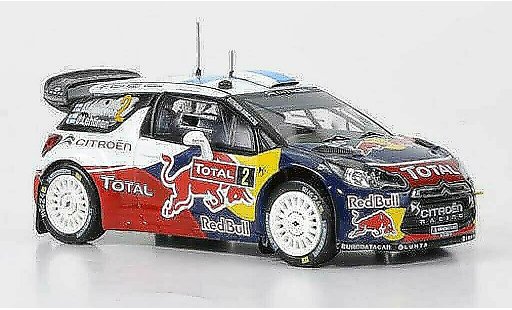 DS Automobiles DS3 WRC 2012 1/43 IXO No.2 Red Bull Hirvonen/Lehtinen Rally Monte Carlo modellautos