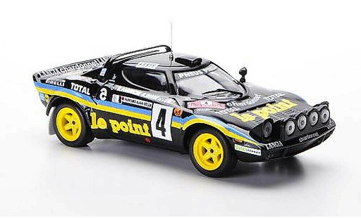 Lancia Stratos Rallye 1/43 IXO HF No.4 le point B.Darniche / A.Mah? Rally Monte Carlo 1981 modellautos
