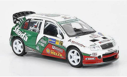 Skoda Fabia WRC 1/43 Abrex Evo No.21 Kopecky/Schovanek Rally Catalunya 2006 modellautos