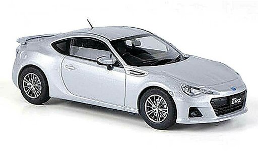 Subaru BRZ Base 1/43 Ebbro grau RHD 2012 modellautos