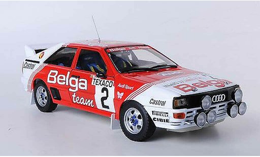 Audi Quattro a1 1/18 Sun Star No.2 Belga Rally Boucles de Spa 1983 M.Dues/W.Lux modellautos
