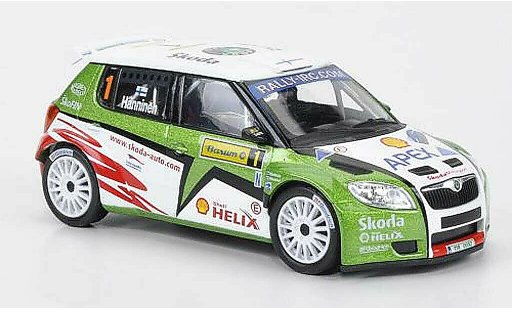 Skoda Fabia S2000 1/43 Abrex No.1 Hanninen Barum Rally 2010 modellautos