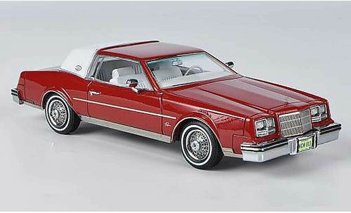 Buick Riviera coupe 1/43 American Excellence 1982 rot/weiss modellautos