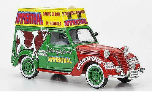 Fiat 1100 Furgone 1/43 Brumm E Dosenfleisch Simmenthal KUH Giro Italia 1951 modellautos