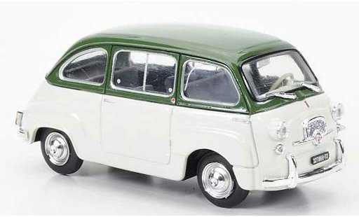 Fiat 600 Multipla 1/43 Brumm D olivgr&Atilde;&frac14;n/weiss 1960 modellautos