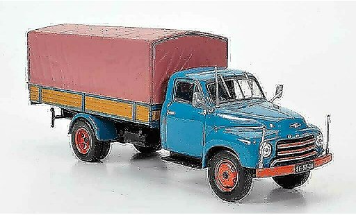 Opel Blitz Type A 1/43 Hachette 175 Tonner-LKW blau (ohne Magazin) 1952 modellautos