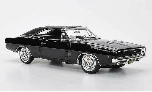 Dodge Charger 1968 1/18 Greenlight R/T schwarz/mattschwarz Steve McQueen - Bullitt modellautos
