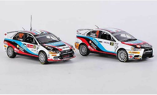 Mitsubishi Lancer Evolution IX 1/43 Vitesse WRC Champion Boxset 2009/2010 A.Araujo/M.Ramalho modellautos