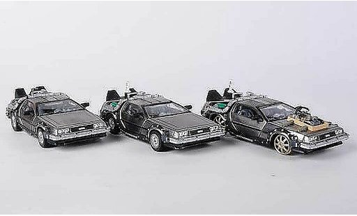 De Lorean Set Time Machine 1/43 Vitesse Back to the Future 3-in-1 Boxset modellautos