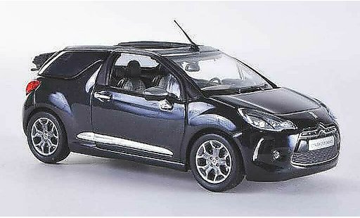 DS Automobiles DS3 Cabriolet 1/43 Norev Cabrio schwarz 2013 modellautos
