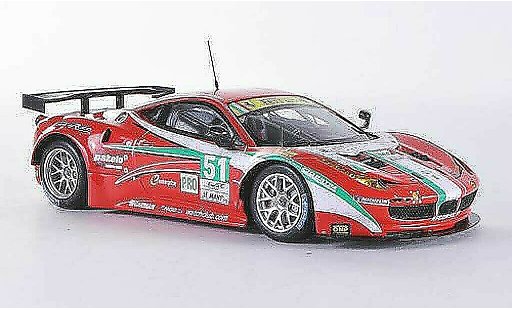 Ferrari 458 Italia GT2 1/43 Fujimi No.51 AF Corse 24h Le Mans 2012 modellautos