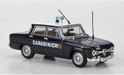 Alfa Romeo Giulia 1600 super 1/43 Hachette Carabinieri 1970 modellautos