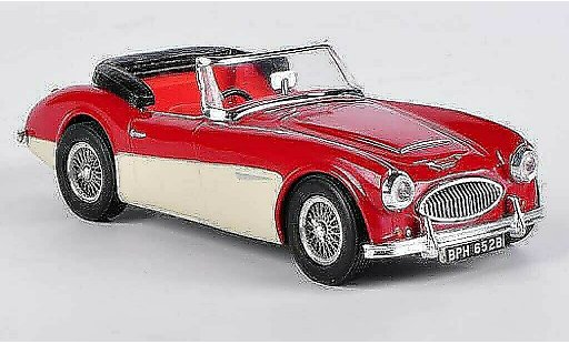 Austin Healey 3000 roadster 1/43 Vitesse offen tartan rot/ivory modellautos