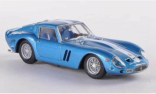 Ferrari 250 GTO 1962 1/43 Brumm met blau (weisser Streifen) Chinetti Motors modellautos