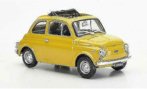 Fiat 500 R 1/43 Brumm beige ge?ffnetes Faltdach 1972 modellautos