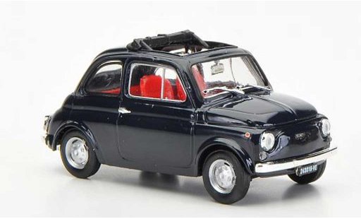 Fiat 500 R 1/43 Brumm blau ge?ffnetes Faltdach 1972 modellautos