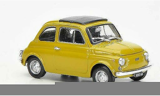 Fiat 500 R 1/43 Brumm senf geschlossenes Faltdach 1972 modellautos