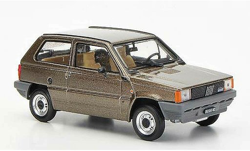 Fiat Panda 45S 1/43 Brumm braun 1982 modellautos