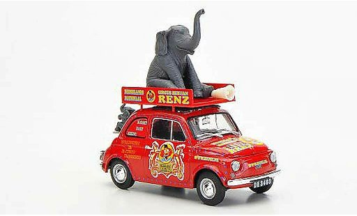 Fiat 500 R 1/43 Brumm NL Circus Renz (NL) Bellissimo 2007 1972 modellautos