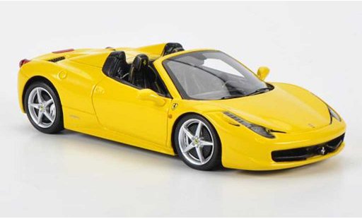 Ferrari 458 Italia Spider 1/43 Fujimi gelb 2012 modellautos