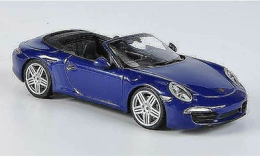 Porsche 911 Carrera 4 1/43 Minichamps Cabrio blau 2012 modellautos