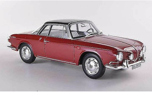 Volkswagen Karmann Ghia Base 1/18 BoS Models Ghia T34 rot/schwarz limitierte Auflage 1.000 1961 modellautos