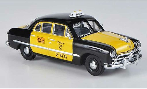Ford Custom Taxi 1/43 American Heritage Models 4-portes Sedan Yellow Cab Co. schwarz/gelb modellautos